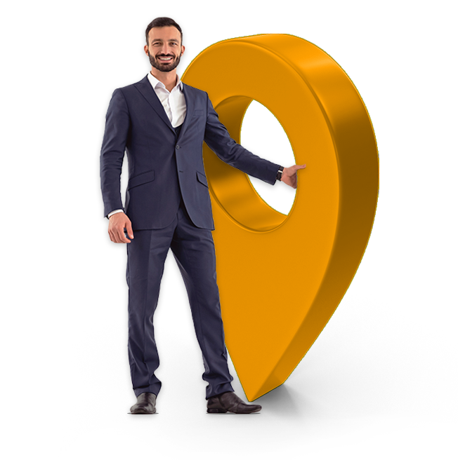 localizar mediador icon laranja