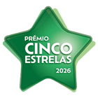 Logotipo Prémio Cinco Estrelas 2026 Ageas Seguros